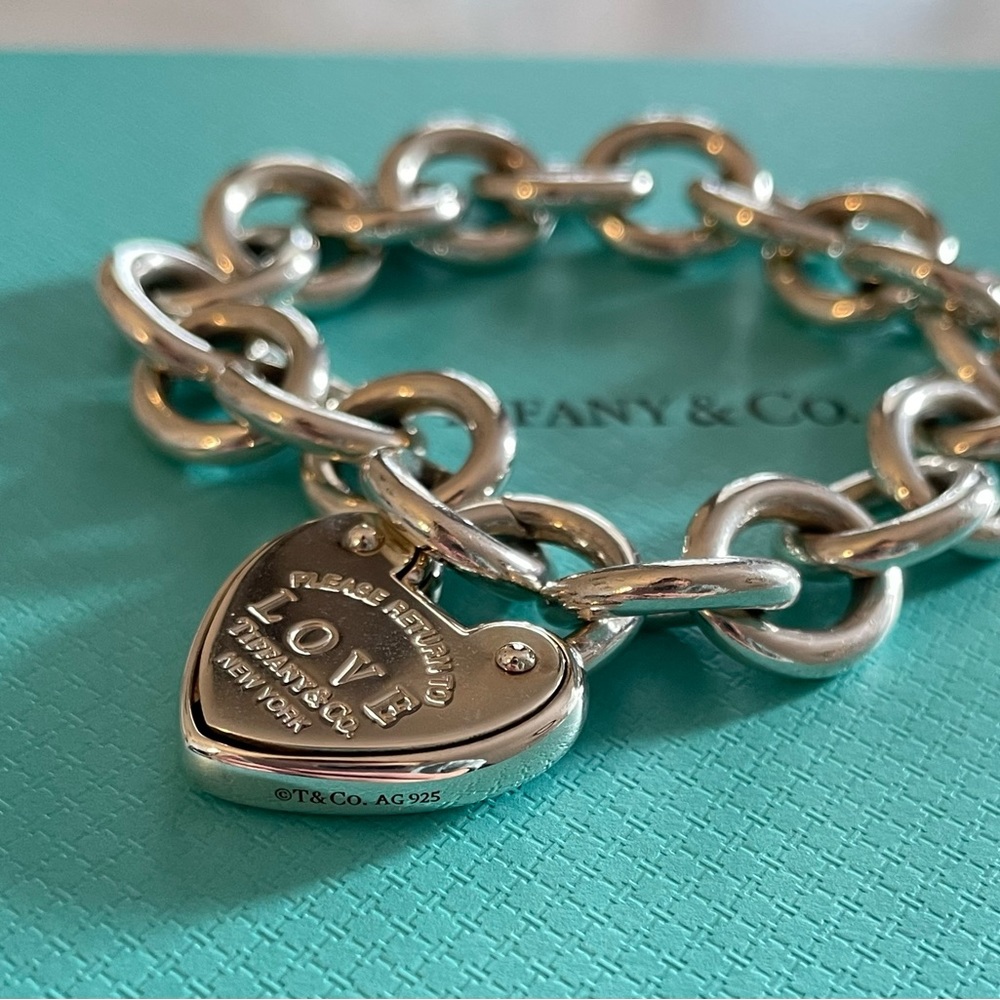 Tiffany Return To Love Lock XL link bracelet - Picture 2 of 8